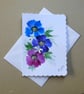 original hand painted blank greetings card, ( refFA53 J4 )