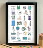 Netball Alphabet Art Print - Image 2