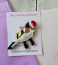 Goldfinch fridge magnet, bird watchers gift, gift for him, bird magnets, 
