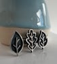 Autumn Leaf Brooch - sterling silver  - Image 1
