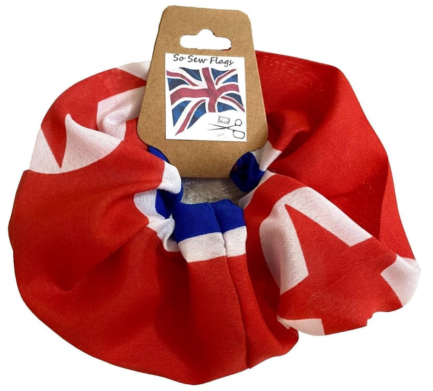 North Korea Korean Flag Hair Scrunchie Scrunchies Accessory Ties Elastic