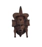 African Senufo mask fridgemagnet, 3d printed tribal art, hand pained wood effect
