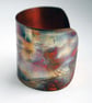 Etched copper hare cuff, statement gift for women - Image 3