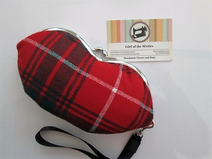 SALE Tartan Glasses case