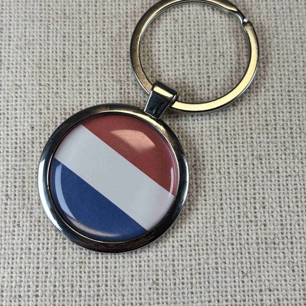 Netherlands Flag Keyring