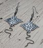Enamelled Eagle Ray Pendant Earrings - Image 1