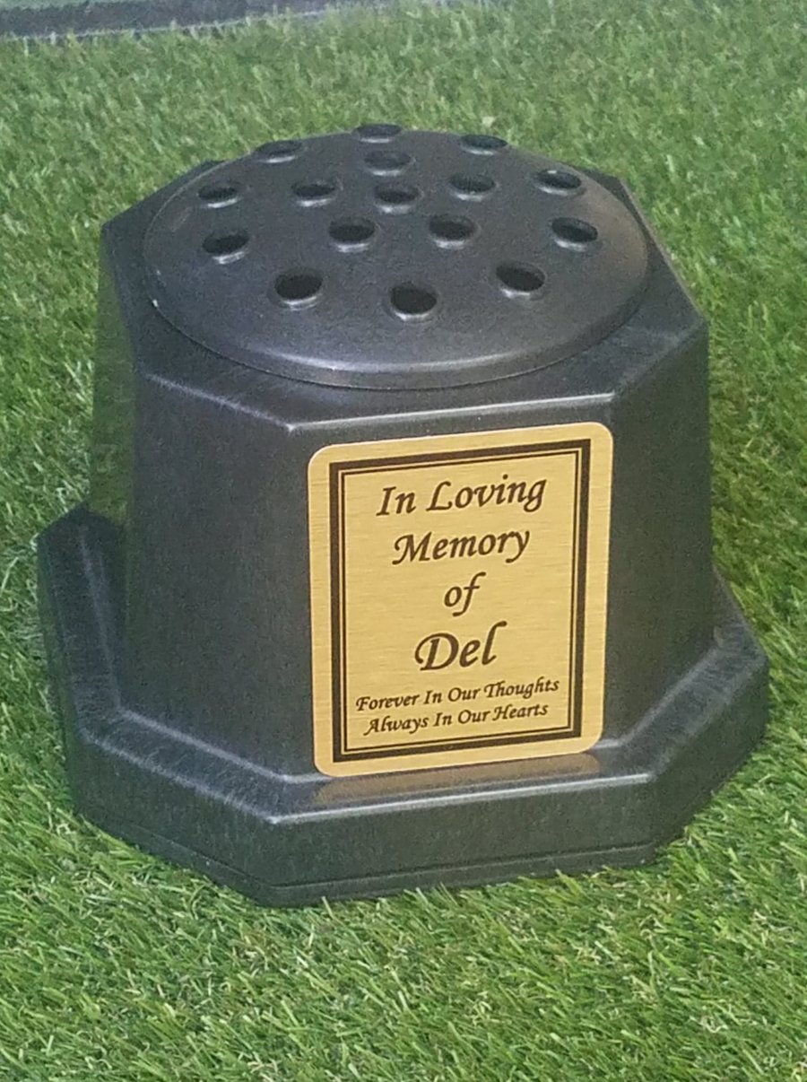 Personalised Grave Flowerpot Grave vase Grave Ornament Grave Decoration