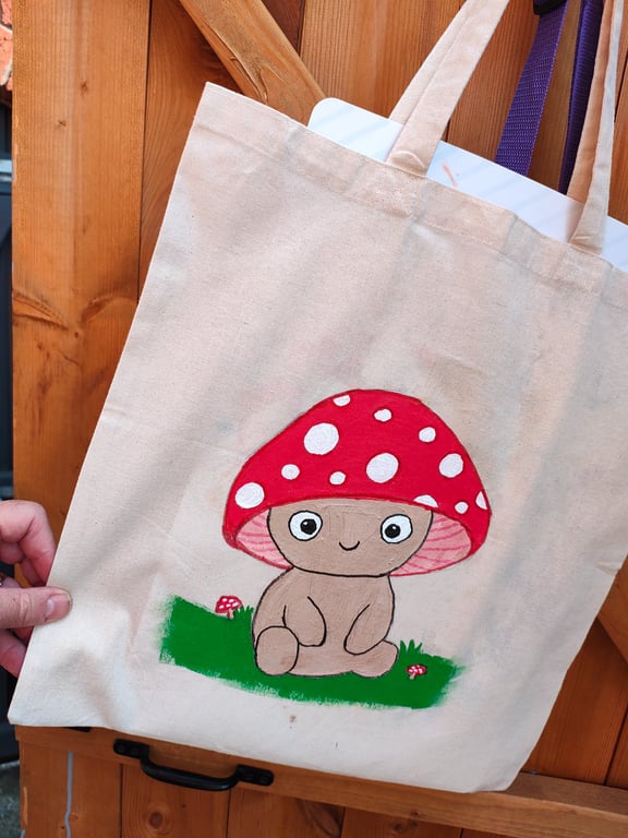 Free hand painted tote bags 