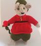 Hand Knitted Mouse, Romeo