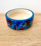 BLUE FLORAL CERAMIC STONEWARE DISH - Image 2