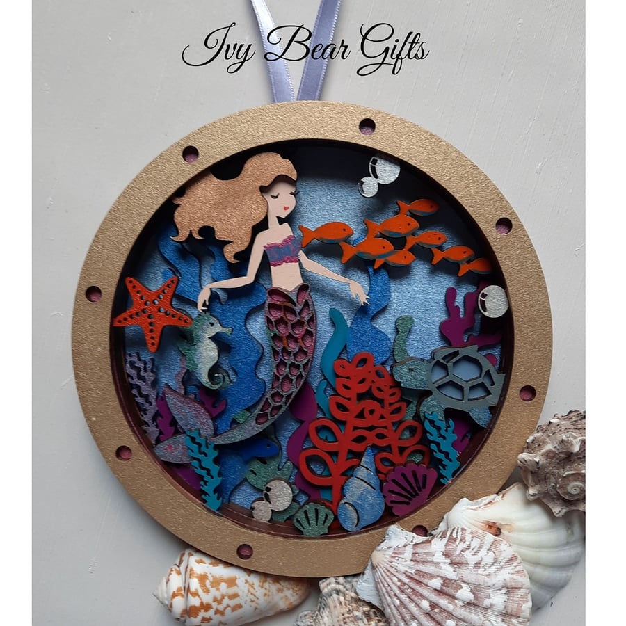 Mermaid ocean wall hanging Folksy