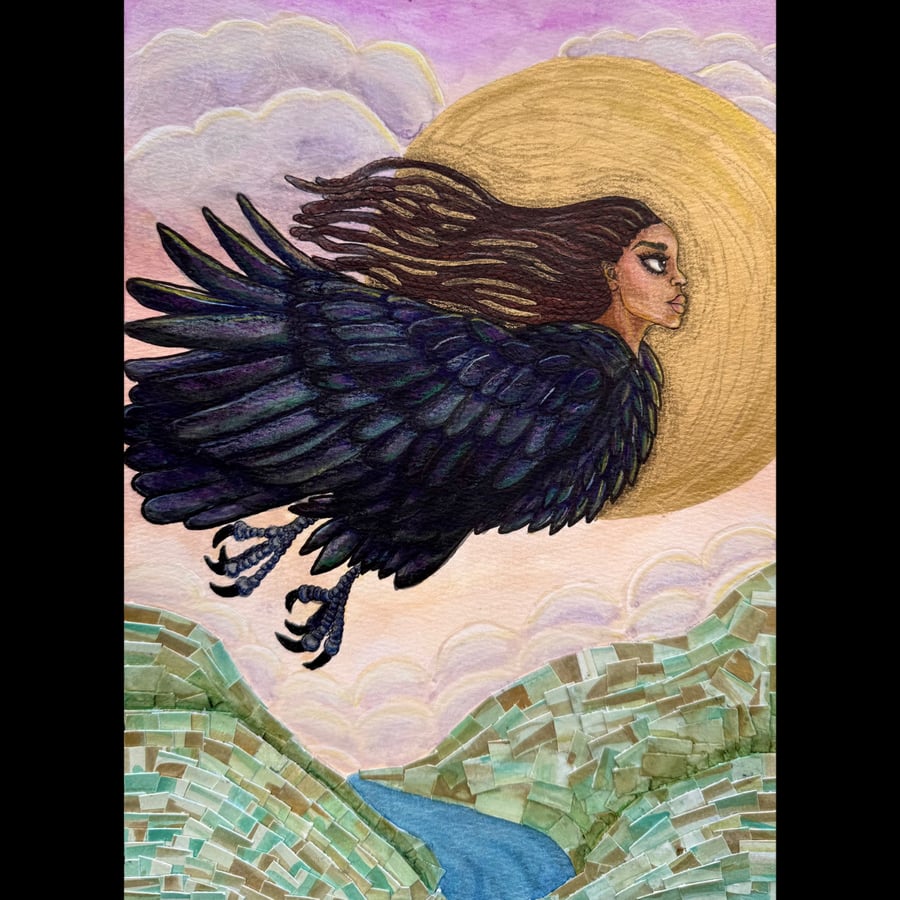 They Called Her Harpy: She Called Herself Free - Original A4 artwork