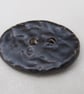 Large Dark Earth Sprig Oval Handmade Ceramic Button - Image 1