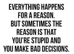 Everything Happens For A Reason Fridge Magnet