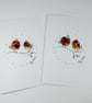 Father's Day card. Fused glass pebbles  - Image 3