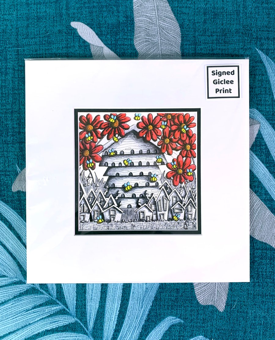The Hive Signed and Mounted Giclee Print
