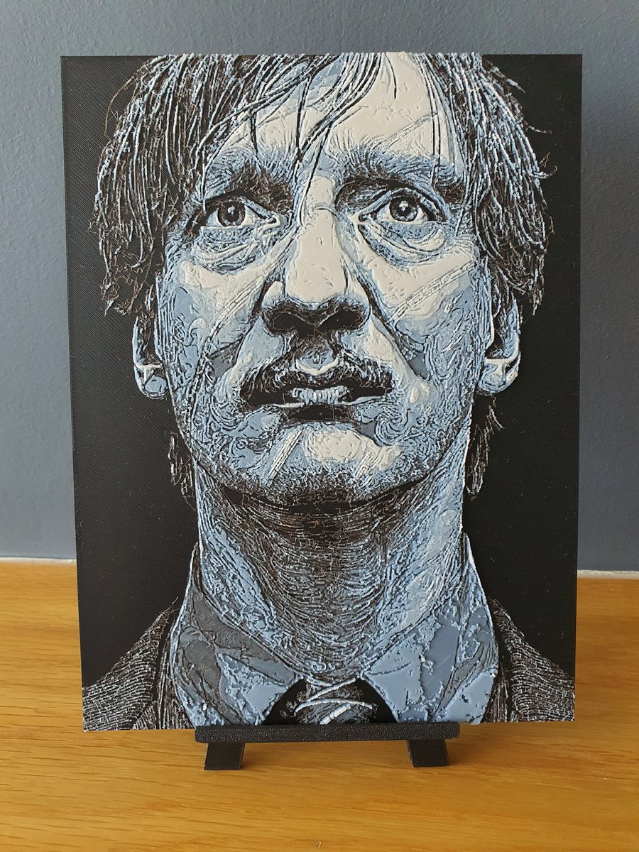 Lupin Harry Potter Hueforge Portrait 3D Printed Artwork Print FREE EASEL STAND