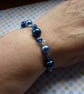 SHADES OF BLUE AND CRYSTAL BRACELET. - Image 4