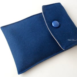  Blue wool Handmade Kindle cover . Reduced