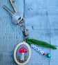Toadstool Keyring or Bag Charm - Image 4