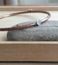 Copper heart bangle, 7th anniversary gift, Romantic jewellery - Image 4
