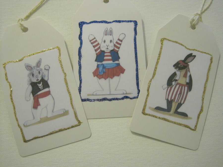 Pirate Bunny Gift Tags