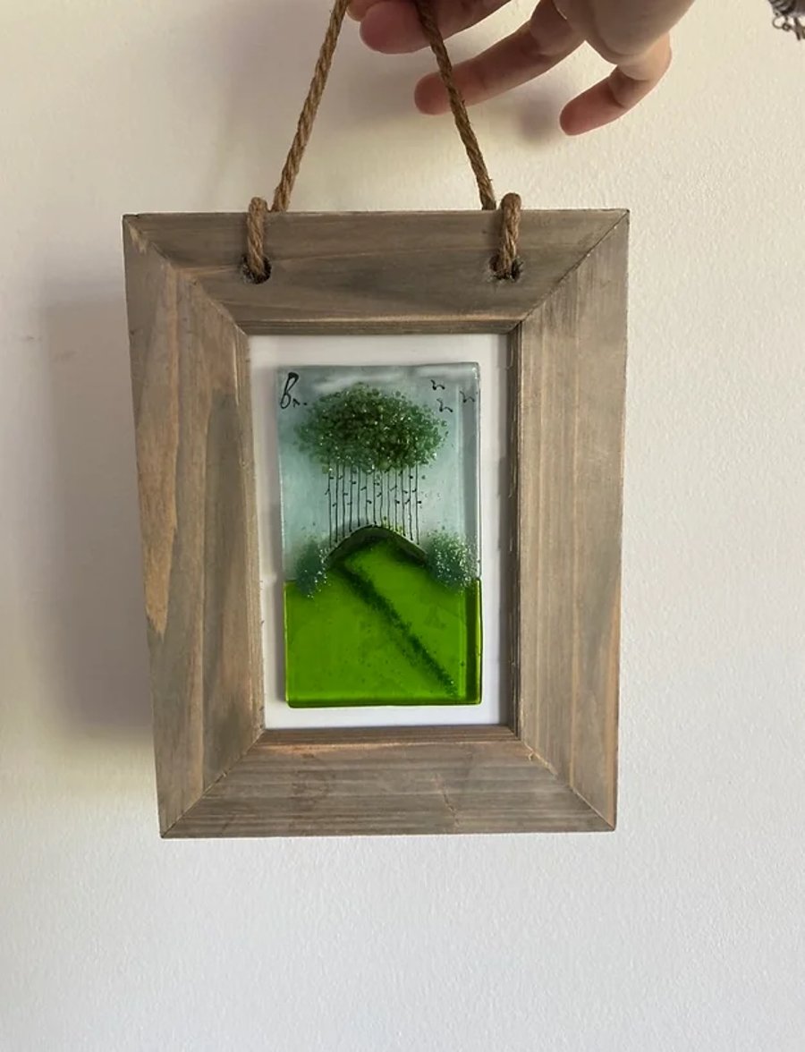 Nearly Home Trees Rustic Frame