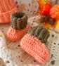 Baby Pumpkin hat and booties set - Image 6