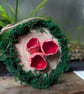 Scarlet Elf Cup Fungi Wall Hanging  - Image 3
