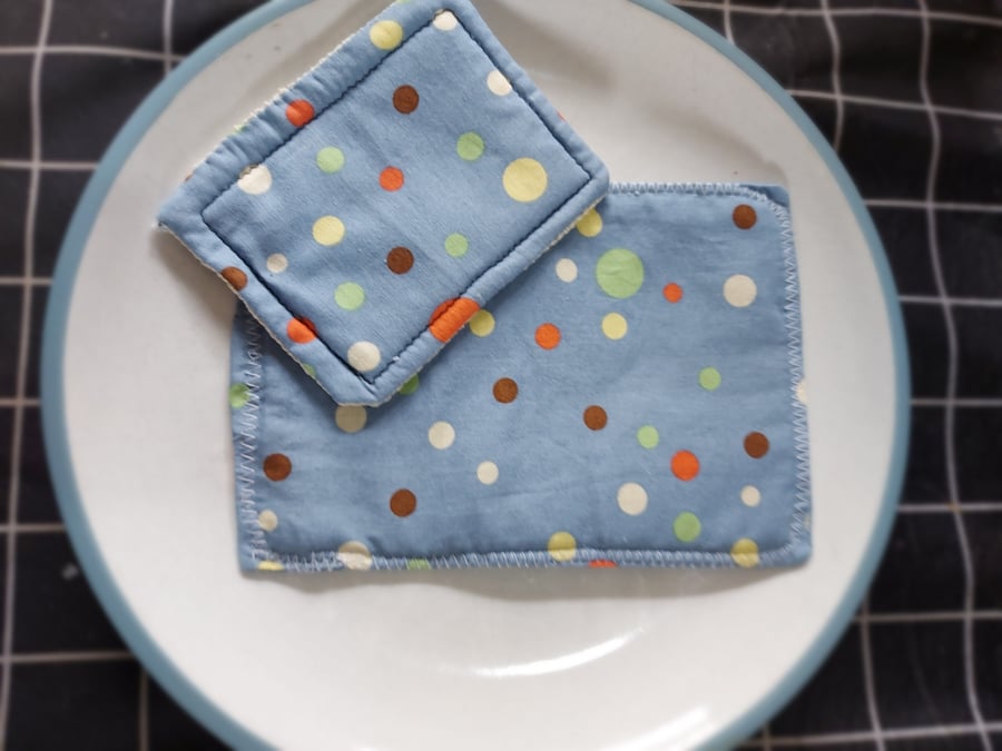 Reusable kitchen and dish cloths, eco-friendly Spotty dots