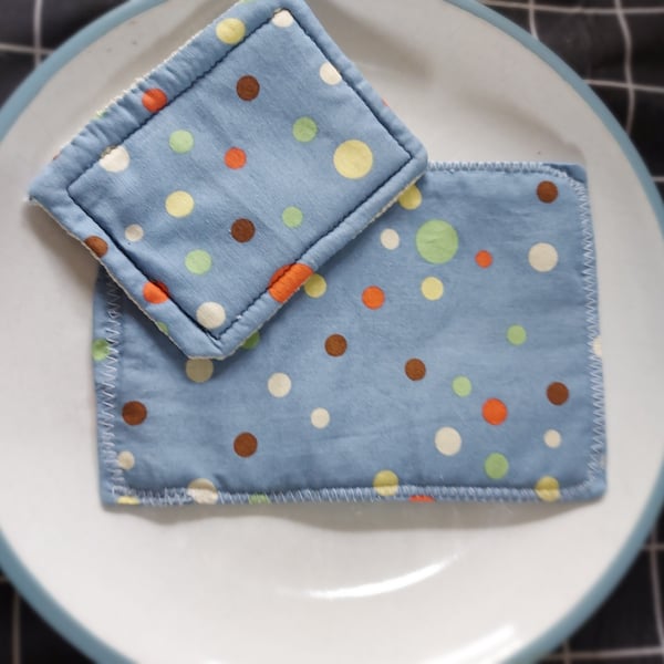 Reusable kitchen and dish cloths, eco-friendly Spotty dots