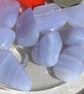 8 Blue Lace Agate Crystal Polished Tumblestones , Chakra, Reiki, Craft, Mosaic - Image 3