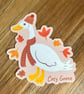Cosy Autumn Goose Sticker - Image 2