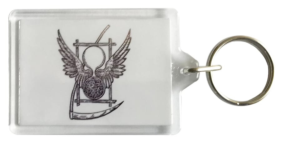 The Grand Leveller - Masonic - Keyring with 50x35mm Insert 