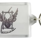 The Grand Leveller - Masonic - Keyring with 50x35mm Insert 