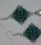 Turquoise Tiles earrings - Image 5