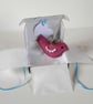 'A little bird told me' wool felt and crochet bird letterbox gift. - Image 4