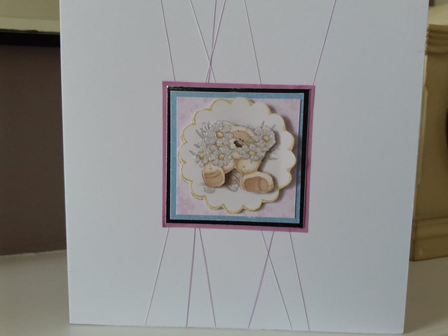 Cute congratulations bouquet card