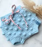 Billie Bloomers Wool Acrylic Blend Mint Blue - Image 2