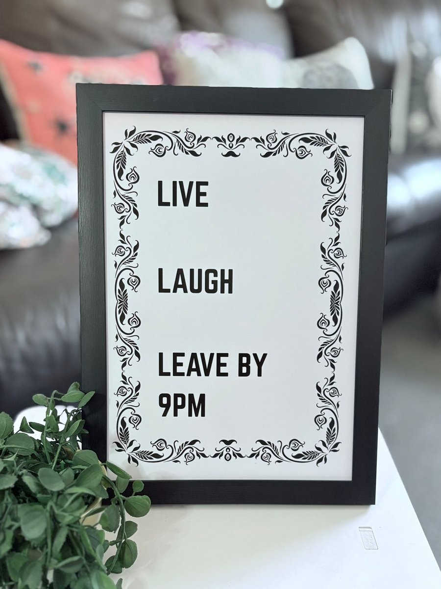 A4 Framed Funny Quote