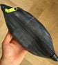 Lined Inner Tube Bag - Green Zip & Black and White Bicycle Lining - Image 4