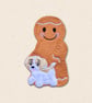 Dog Lover Gingerbread Decoration - Embroidered Pet Character