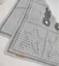 Crochet Bunny and Star Baby Blanket, Stroller Blanket, Car Seat Blanket. - Image 6