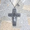 SALE Cross Crucifix Lamb Sheep Dove Necklace