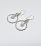 Handmade Jadeite and Sterling Silver Earrings - Image 4
