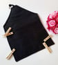 Black and white polkadot clip on peg bag, free uk delivery.   - Image 8