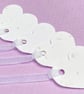 10 White Plantable Seed Heart Tags 280gsm - Wildflower Biodegradable Wedding - Image 1