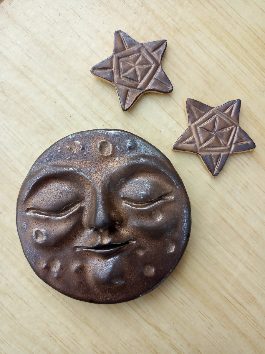 The Moon and the Stars. Fridge magnet set.