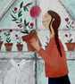 In the Greenhouse, blank greetings card - Image 4