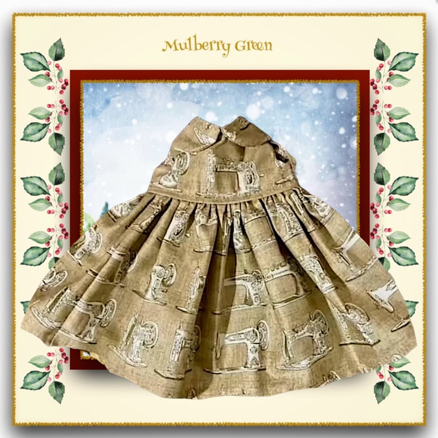 Antique Sewing Machine Heirloom Dress 